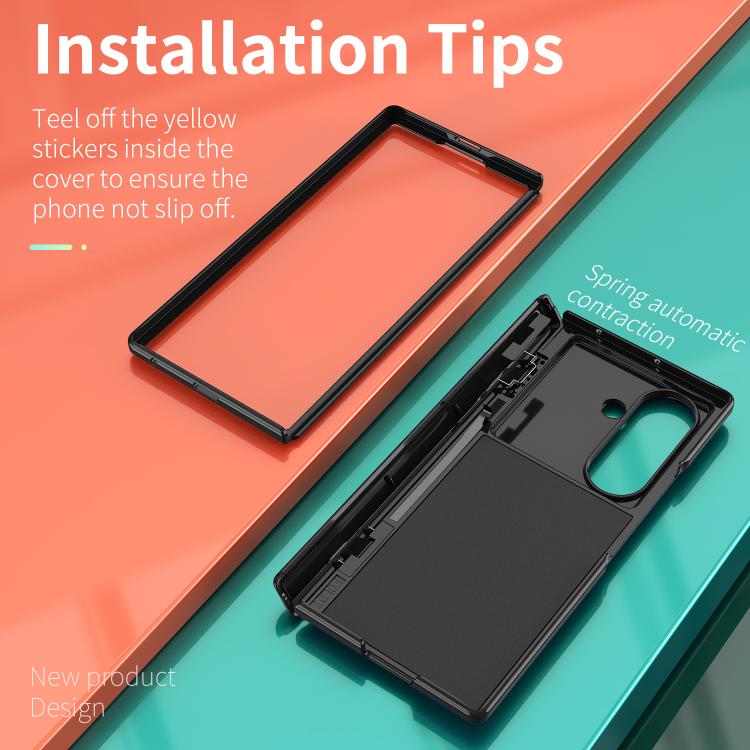 Sliding Window Hinge Phone Case with Ring Stand, For Samsung Galaxy Z Fold7 5G, For Samsung Galaxy Z Flip7 5G, For Samsung Galaxy Z Flip6 / Flip7 FE, For Samsung Galaxy Z Fold6 5G