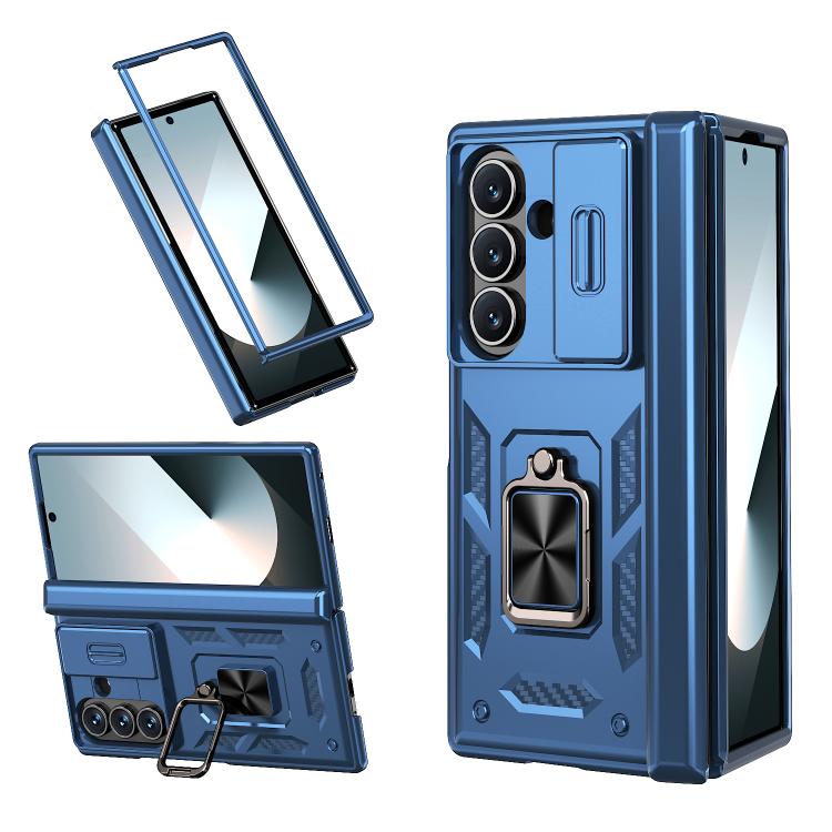 Sliding Window Hinge Phone Case with Ring Stand, For Samsung Galaxy Z Fold7 5G, For Samsung Galaxy Z Flip7 5G, For Samsung Galaxy Z Flip6 / Flip7 FE, For Samsung Galaxy Z Fold6 5G