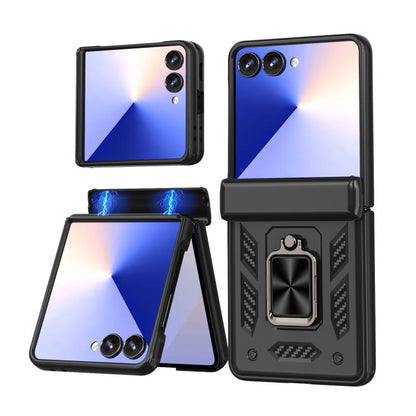 Sliding Window Hinge Phone Case with Ring Stand, For Samsung Galaxy Z Fold7 5G, For Samsung Galaxy Z Flip7 5G, For Samsung Galaxy Z Flip6 / Flip7 FE, For Samsung Galaxy Z Fold6 5G
