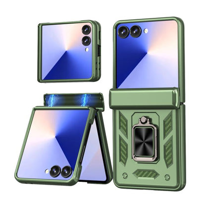 Sliding Window Hinge Phone Case with Ring Stand, For Samsung Galaxy Z Fold7 5G, For Samsung Galaxy Z Flip7 5G, For Samsung Galaxy Z Flip6 / Flip7 FE, For Samsung Galaxy Z Fold6 5G