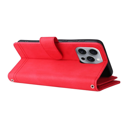 Skin Feel Multi-Card Wallet Zipper Leather Phone Case, For iPhone 16 Pro Max, For iPhone 16 Pro, For iPhone 16 Plus, For iPhone 16