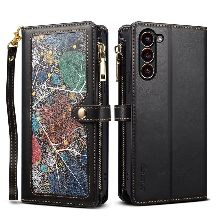 ESEBLE Star Series Lanyard Zipper Wallet RFID Leather Case, For Samsung Galaxy S25 FE 5G, For Samsung Galaxy S25 Edge 5G, For Samsung Galaxy S25 5G, For Samsung Galaxy S25+ 5G, For Samsung Galaxy S25 Ultra 5G, For Samsung Galaxy S24 FE 5G��������������...