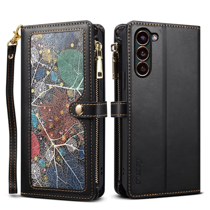 ESEBLE Star Series Lanyard Zipper Wallet RFID Leather Case, For Samsung Galaxy S25 FE 5G, For Samsung Galaxy S25 Edge 5G, For Samsung Galaxy S25 5G, For Samsung Galaxy S25+ 5G, For Samsung Galaxy S25 Ultra 5G, For Samsung Galaxy S24 FE 5G��������������...