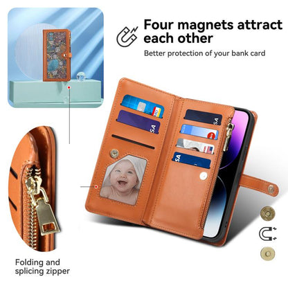 ESEBLE Star Series Lanyard Zipper Wallet RFID Leather Case, For Samsung Galaxy S25 FE 5G, For Samsung Galaxy S25 Edge 5G, For Samsung Galaxy S25 5G, For Samsung Galaxy S25+ 5G, For Samsung Galaxy S25 Ultra 5G, For Samsung Galaxy S24 FE 5G��������������...