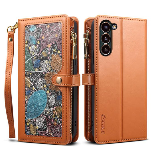 ESEBLE Star Series Lanyard Zipper Wallet RFID Leather Case, For Samsung Galaxy S26+ 5G, For Samsung Galaxy S26 Ultra 5G, For Samsung Galaxy S26 5G, For Samsung Galaxy S25 FE 5G, For Samsung Galaxy S25 Edge 5G, For Samsung Galaxy S25 5G