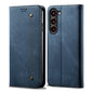 Denim Texture Casual Style Horizontal Flip Leather Case