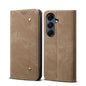 Denim Texture Casual Style Horizontal Flip Leather Case, For Samsung Galaxy S26+ 5G, For Samsung Galaxy S26 Ultra 5G, For Samsung Galaxy S26 5G, For Samsung Galaxy S25 FE 5G, For Samsung Galaxy S25 Edge 5G, For Samsung Galaxy S25 5G