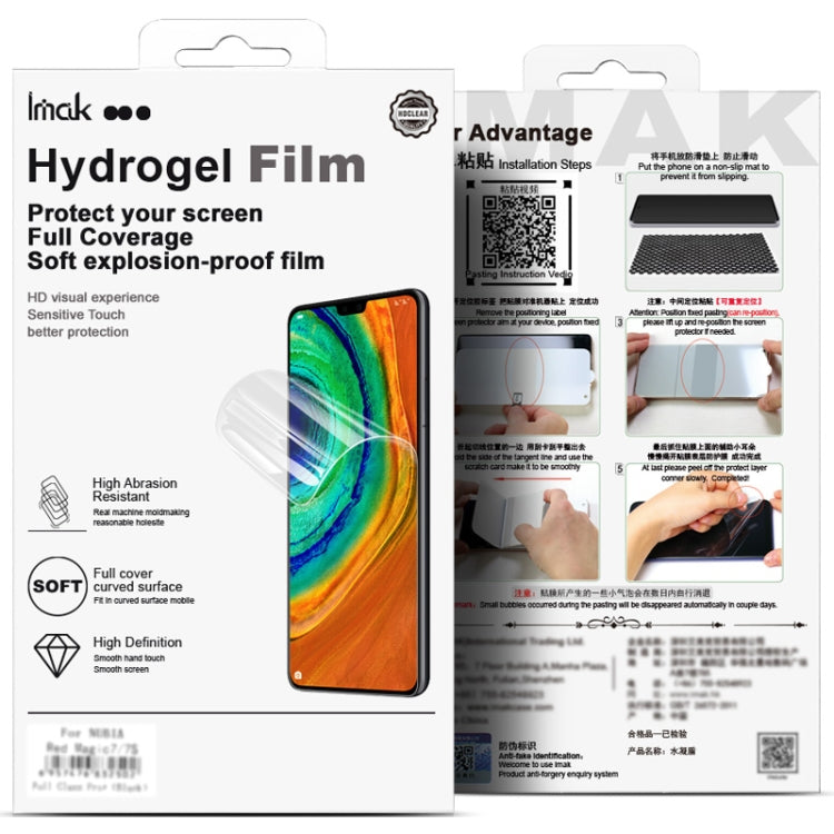 1 Sets imak  Curved Full Screen Hydrogel Film (Outer Screen + Inner Screen)