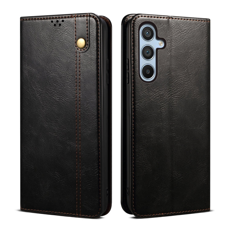 Oil Wax Crazy Horse Texture Leather Phone Case, For Samsung Galaxy S25+ 5G, For Samsung Galaxy S25 Ultra 5G, For Samsung Galaxy S24 FE 5G, For Samsung Galaxy S24 Ultra 5G, For Samsung Galaxy S24+ 5G