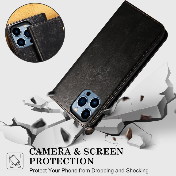 Oil Wax Crazy Horse Texture Leather Phone Case, For Samsung Galaxy S25+ 5G, For Samsung Galaxy S25 Ultra 5G, For Samsung Galaxy S24 FE 5G, For Samsung Galaxy S24 Ultra 5G, For Samsung Galaxy S24+ 5G