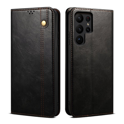 Oil Wax Crazy Horse Texture Leather Phone Case, For Samsung Galaxy S25+ 5G, For Samsung Galaxy S25 Ultra 5G, For Samsung Galaxy S24 FE 5G, For Samsung Galaxy S24 Ultra 5G, For Samsung Galaxy S24+ 5G