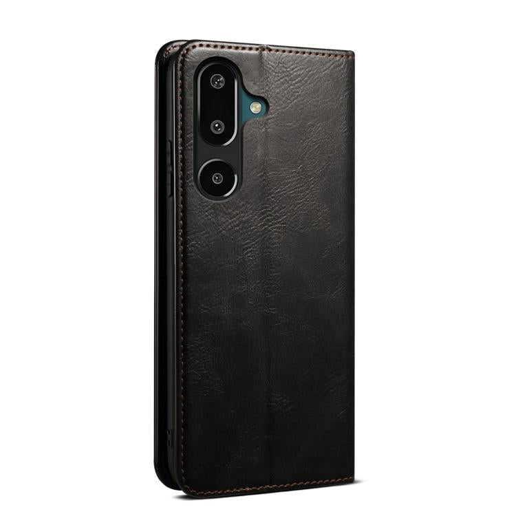 Oil Wax Crazy Horse Texture Leather Phone Case, For Samsung Galaxy S26+ 5G, For Samsung Galaxy S26 Ultra 5G, For Samsung Galaxy S26 5G, For Samsung Galaxy S25 FE 5G, For Samsung Galaxy S25 Edge 5G, For Samsung Galaxy S25 5G