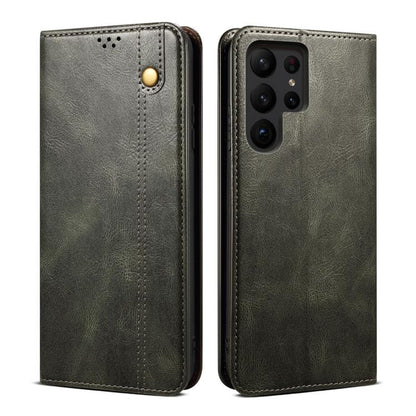 Oil Wax Crazy Horse Texture Leather Phone Case, For Samsung Galaxy S26+ 5G, For Samsung Galaxy S26 Ultra 5G, For Samsung Galaxy S26 5G, For Samsung Galaxy S25 FE 5G, For Samsung Galaxy S25 Edge 5G, For Samsung Galaxy S25 5G