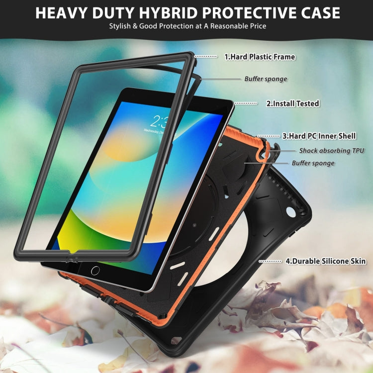 Rotation Handle Holder Silicone Hybrid PC Tablet Case