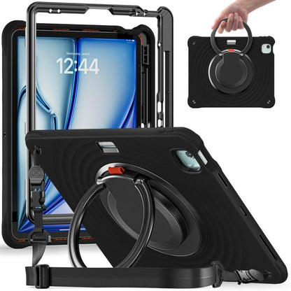 Rotation Handle Holder Silicone Hybrid PC Tablet Case