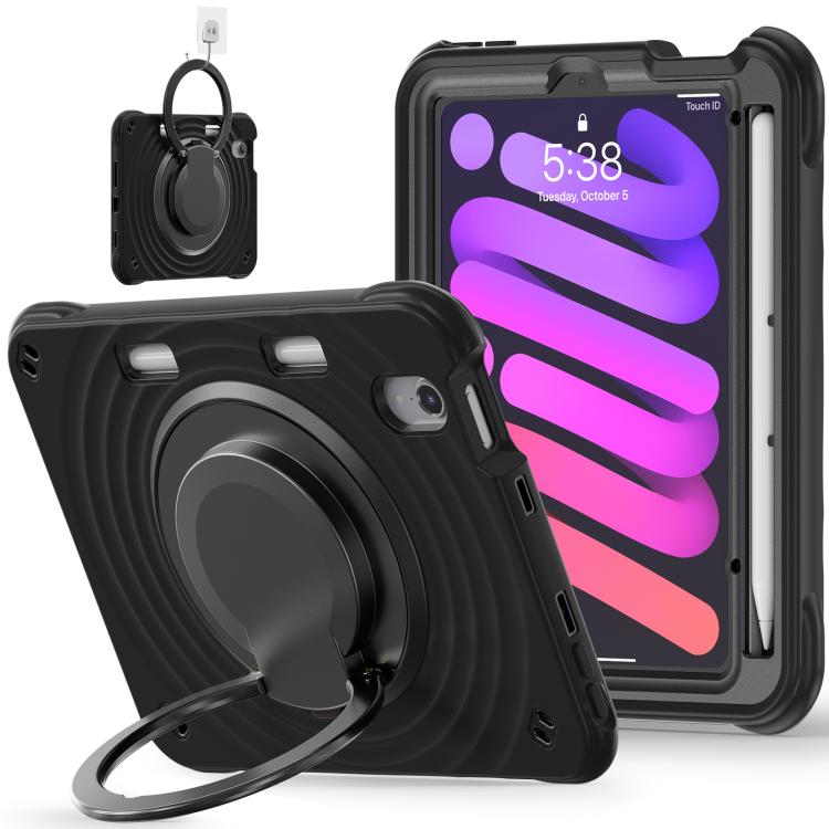 Rotation Handle Holder Silicone Hybrid PC Tablet Case