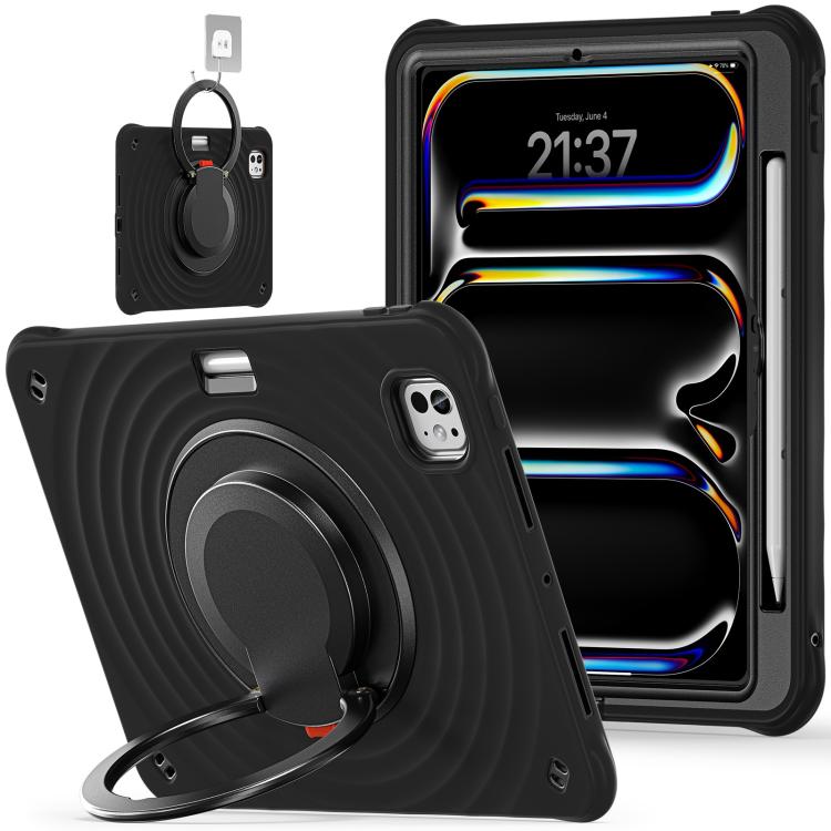 Rotation Handle Holder Silicone Hybrid PC Tablet Case