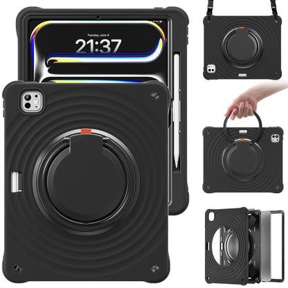 Rotation Handle Holder Silicone Hybrid PC Tablet Case