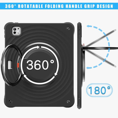 Rotation Handle Holder Silicone Hybrid PC Tablet Case