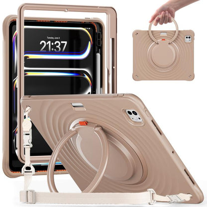 Rotation Handle Holder Silicone Hybrid PC Tablet Case