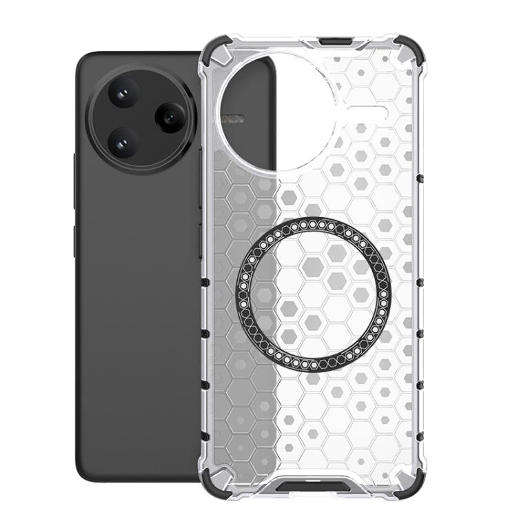 Honeycomb Magnetic Ring Shockproof Phone Case, For Redmi 15 5G / 4G EU 171mm, For Redmi 15C 5G / 4G Global 171mm, For Redmi A5 4G 171.7mm / Poco C71, For Redmi K80 Pro 5G / Poco F7 Ultra