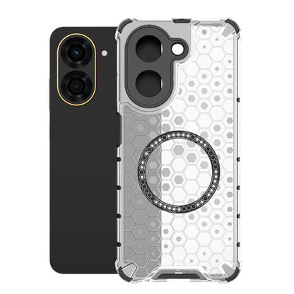 Honeycomb Magnetic Ring Shockproof Phone Case, For Redmi 15 5G / 4G EU 171mm, For Redmi 15C 5G / 4G Global 171mm, For Redmi A5 4G 171.7mm / Poco C71, For Redmi K80 Pro 5G / Poco F7 Ultra