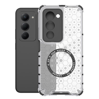 Honeycomb Magnetic Ring Shockproof Phone Case, For Redmi 15 5G / 4G EU 171mm, For Redmi 15C 5G / 4G Global 171mm, For Redmi A5 4G 171.7mm / Poco C71, For Redmi K80 Pro 5G / Poco F7 Ultra
