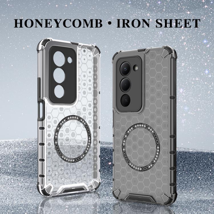 Honeycomb Magnetic Ring Shockproof Phone Case, For Redmi 15 5G / 4G EU 171mm, For Redmi 15C 5G / 4G Global 171mm, For Redmi A5 4G 171.7mm / Poco C71, For Redmi K80 Pro 5G / Poco F7 Ultra