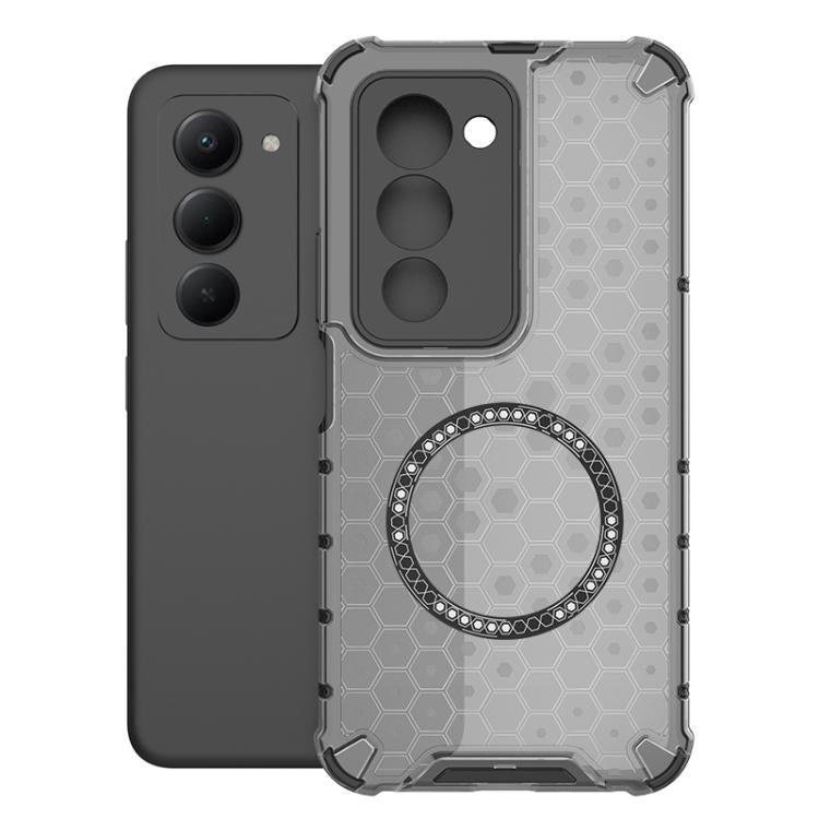 Honeycomb Magnetic Ring Shockproof Phone Case, For Redmi 15 5G / 4G EU 171mm, For Redmi 15C 5G / 4G Global 171mm, For Redmi A5 4G 171.7mm / Poco C71, For Redmi K80 Pro 5G / Poco F7 Ultra