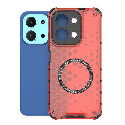 Honeycomb Magnetic Ring Shockproof Phone Case, For Redmi 15 5G / 4G EU 171mm, For Redmi 15C 5G / 4G Global 171mm, For Redmi A5 4G 171.7mm / Poco C71, For Redmi K80 Pro 5G / Poco F7 Ultra