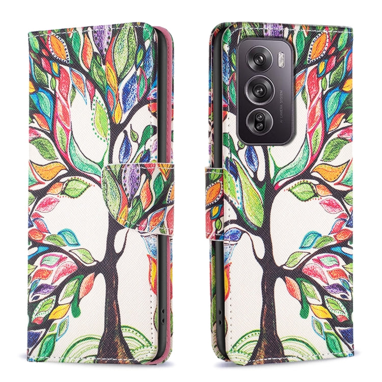 Colored Drawing Pattern Leather Phone Case