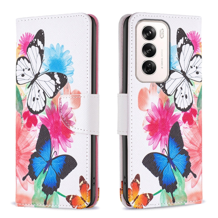 Colored Drawing Pattern Leather Phone Case