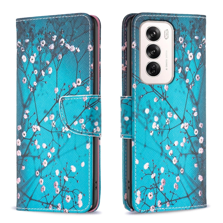 Colored Drawing Pattern Leather Phone Case