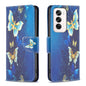 Colored Drawing Pattern Leather Phone Case