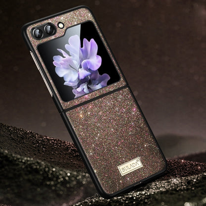 SULADA Shockproof TPU + Handmade Leather Phone Case, For Samsung Galaxy Z Flip6 / Flip7 FE