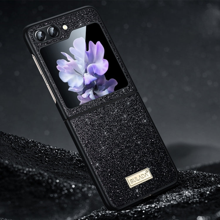 SULADA Shockproof TPU + Handmade Leather Phone Case, For Samsung Galaxy Z Flip6 / Flip7 FE