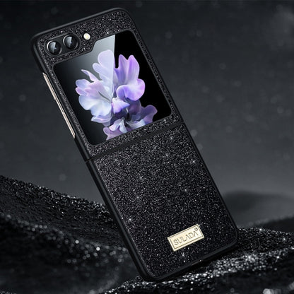SULADA Shockproof TPU + Handmade Leather Phone Case, For Samsung Galaxy Z Flip6 / Flip7 FE