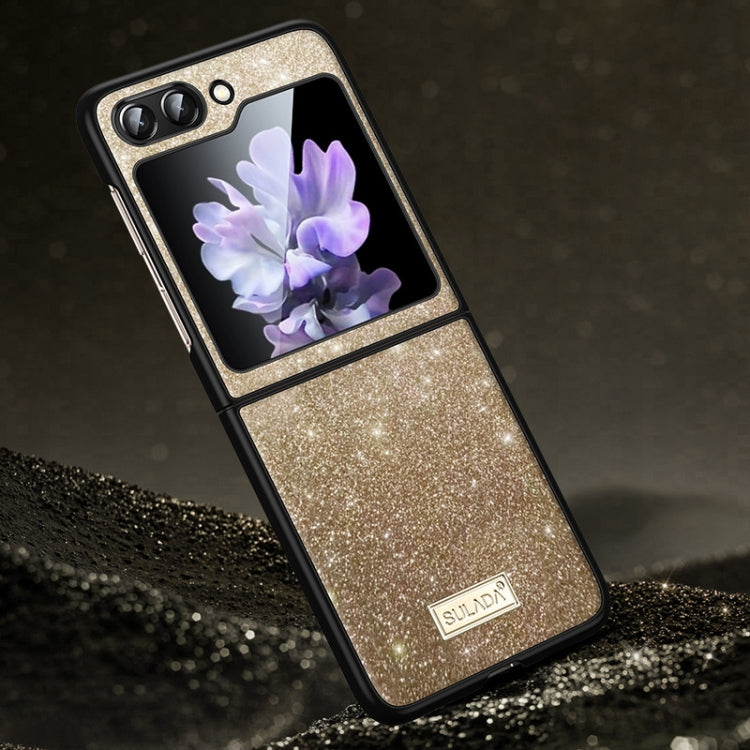 SULADA Shockproof TPU + Handmade Leather Phone Case, For Samsung Galaxy Z Flip6 / Flip7 FE