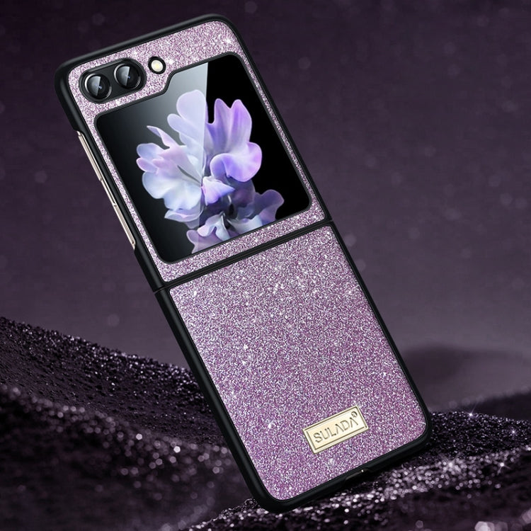 SULADA Shockproof TPU + Handmade Leather Phone Case, For Samsung Galaxy Z Flip6 / Flip7 FE