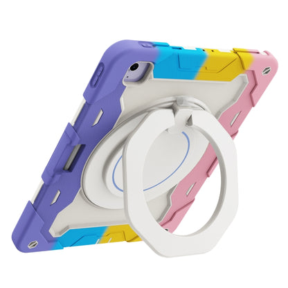 Armor Portable Rotating Ring Holder Silicone Tablet Case with Pen Slot, For iPad Air 13 2024 / 2025 / 2026, For iPad Air 11 2024 / 2025 / 2026, For iPad Pro 13 2025 / 2024, For iPad Pro 11 2025 / 2024