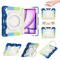 Armor Portable Rotating Ring Holder Silicone Tablet Case with Pen Slot