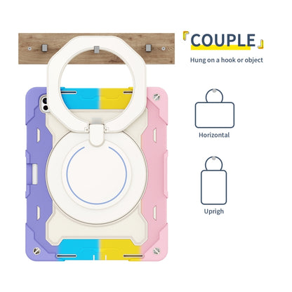 Armor Portable Rotating Ring Holder Silicone Tablet Case with Pen Slot