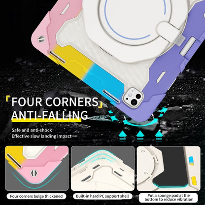 Armor Portable Rotating Ring Holder Silicone Tablet Case with Pen Slot