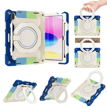 Armor Portable Rotating Ring Holder Silicone Tablet Case with Pen Slot, For iPad mini 6 / mini 2024, For iPad 2022, For iPad 10.2 2019 / 2020 / 2021