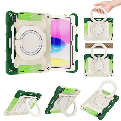 Armor Portable Rotating Ring Holder Silicone Tablet Case with Pen Slot, For iPad mini 6 / mini 2024, For iPad 2022, For iPad 10.2 2019 / 2020 / 2021