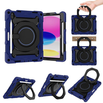 Armor Portable Rotating Ring Holder Silicone Tablet Case with Pen Slot, For iPad mini 6 / mini 2024, For iPad 2022, For iPad 10.2 2019 / 2020 / 2021