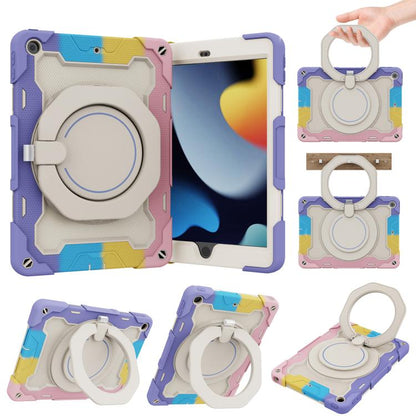 Armor Portable Rotating Ring Holder Silicone Tablet Case with Pen Slot, For iPad mini 6 / mini 2024, For iPad 2022, For iPad 10.2 2019 / 2020 / 2021