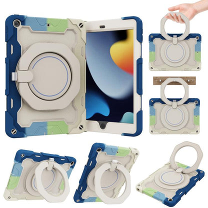 Armor Portable Rotating Ring Holder Silicone Tablet Case with Pen Slot, For iPad mini 6 / mini 2024, For iPad 2022, For iPad 10.2 2019 / 2020 / 2021
