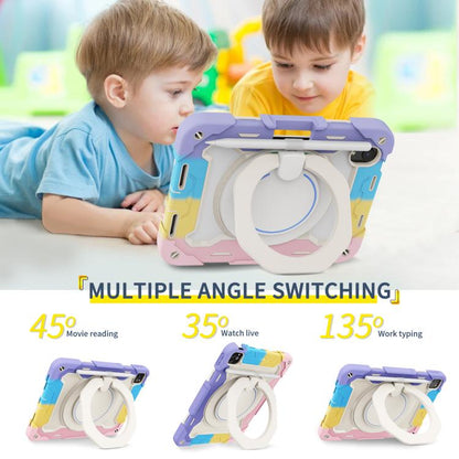 Armor Portable Rotating Ring Holder Silicone Tablet Case with Pen Slot, For iPad mini 6 / mini 2024, For iPad 2022, For iPad 10.2 2019 / 2020 / 2021