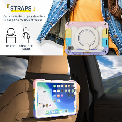 Armor Portable Rotating Ring Holder Silicone Tablet Case with Pen Slot, For iPad mini 6 / mini 2024, For iPad 2022, For iPad 10.2 2019 / 2020 / 2021